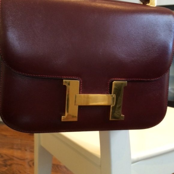 Hermes Constance Bag - burgundy/bordeaux color - Picture 4 of 13